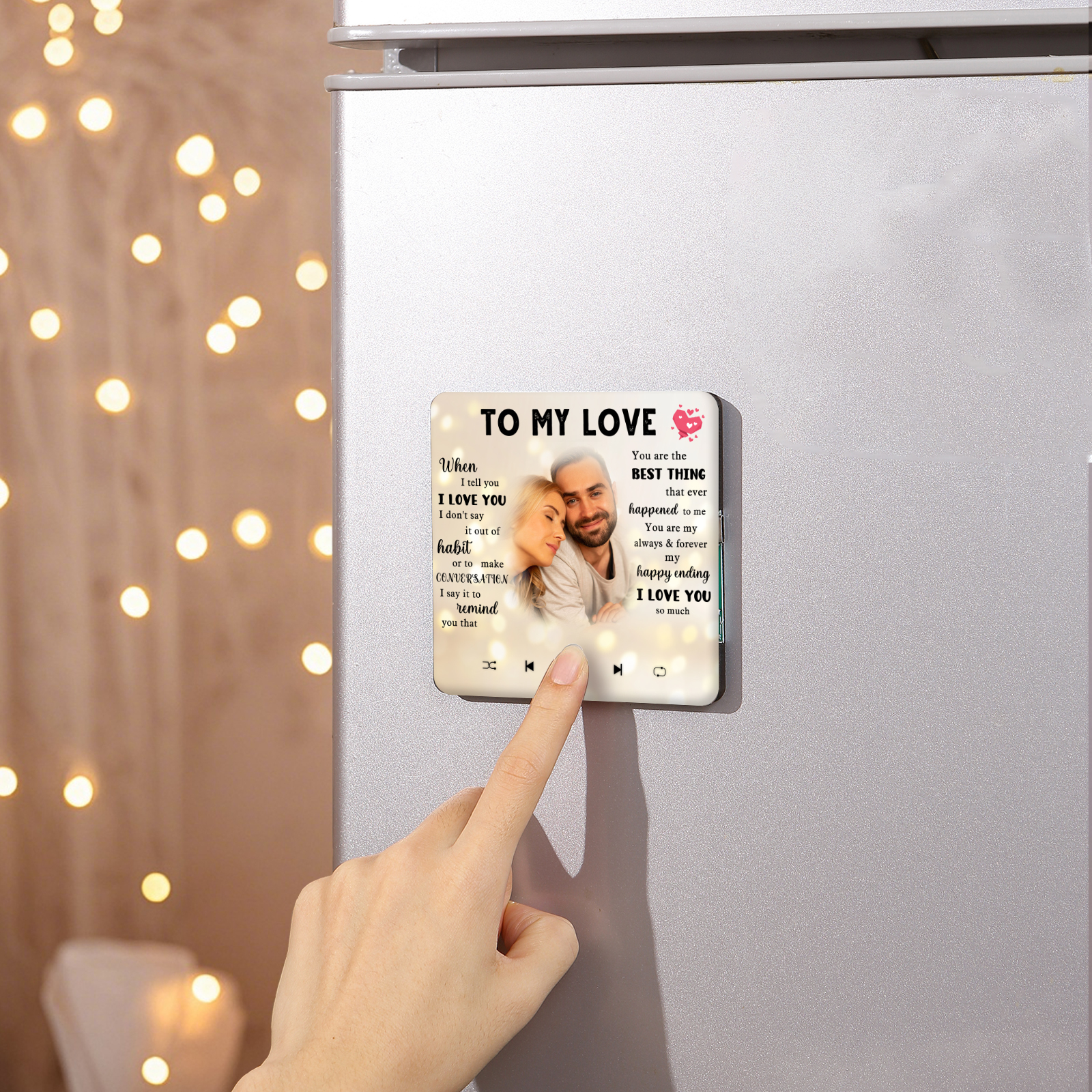 Personalised Photo Fridge Magnet To My Love You Are The Best Thing That Ever Happened To Me Romantic Gift for Couples | Lorajewel
