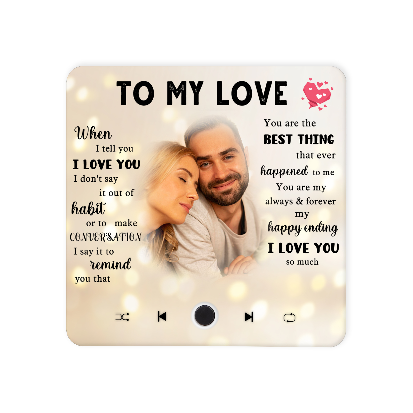 Personalised Photo Fridge Magnet To My Love You Are The Best Thing That Ever Happened To Me Romantic Gift for Couples | Lorajewel