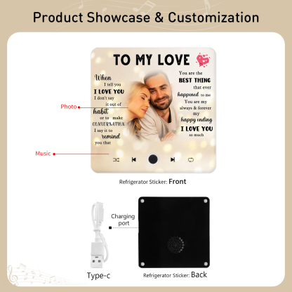 Personalised Photo Fridge Magnet To My Love You Are The Best Thing That Ever Happened To Me Romantic Gift for Couples | Lorajewel