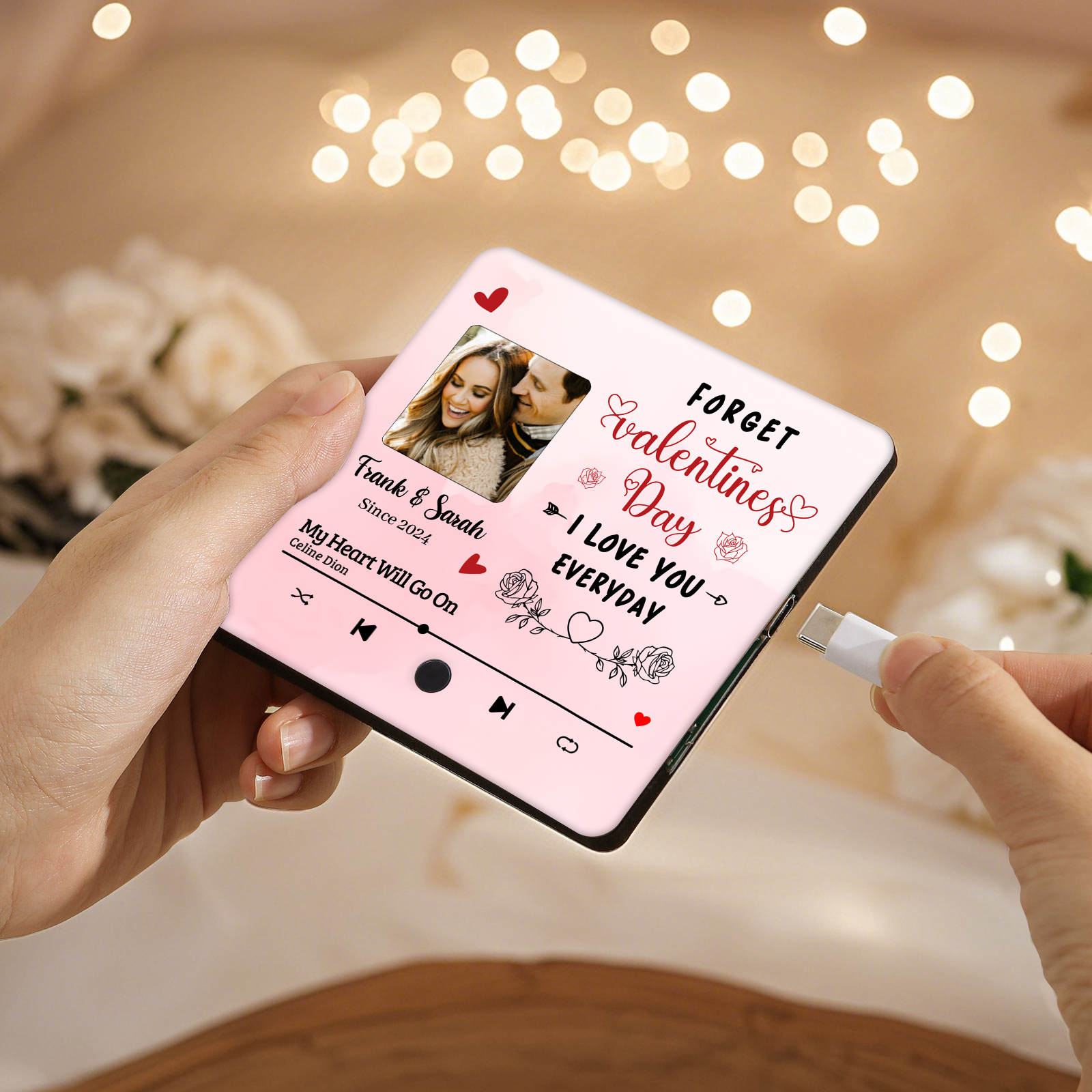 Personalized Photo Fridge Magnets Forget Valentines Day I Love You Every Day Gift for Couples