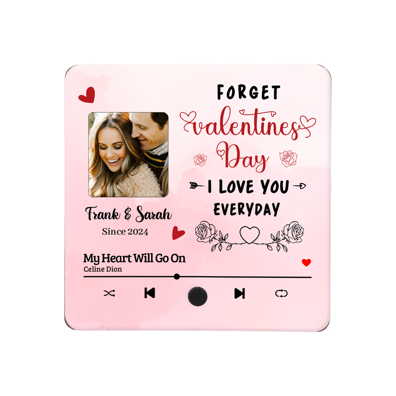 Personalized Photo Fridge Magnets Forget Valentines Day I Love You Every Day Gift for Couples