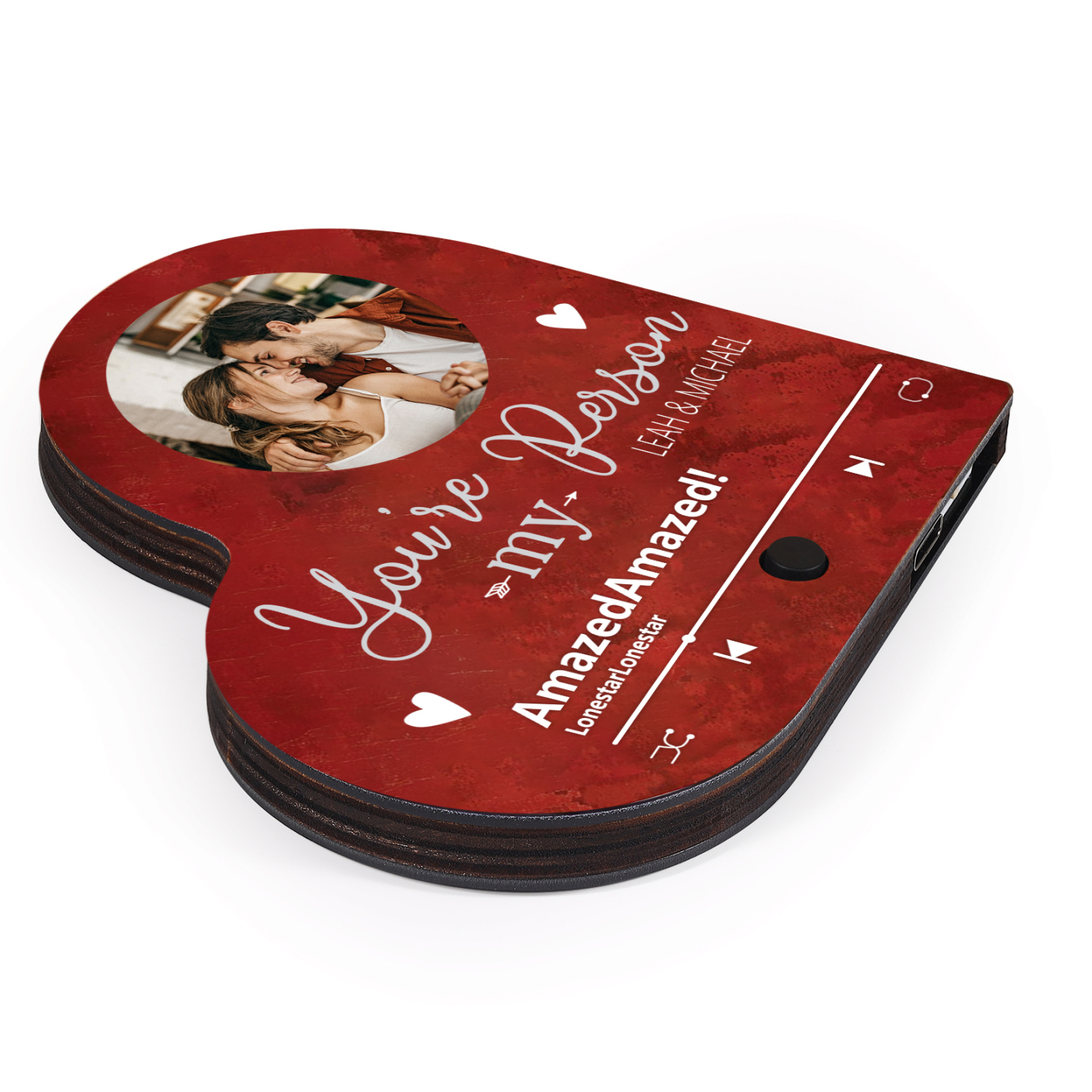 Personalized Heart-Shaped Fridge Magnet You’re My Person Valentine’s Day Gift