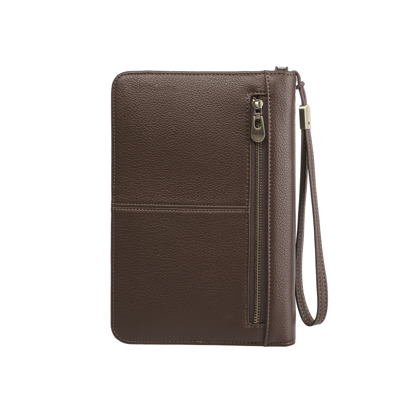 Brown Personalized Leather Wallet Engraved Photo Short Wallet Gifts For Men