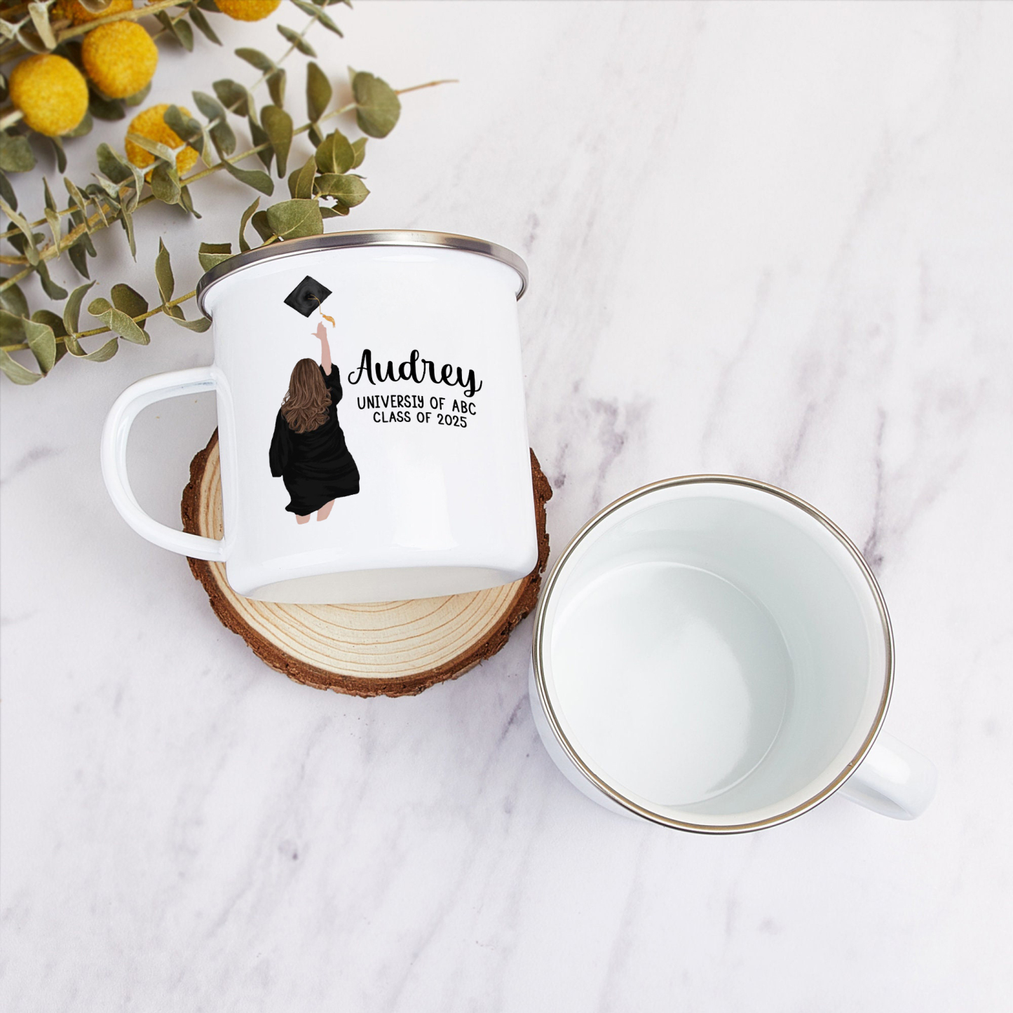 Personalized Graduation Mug with Name, School & Year | Lorajewel