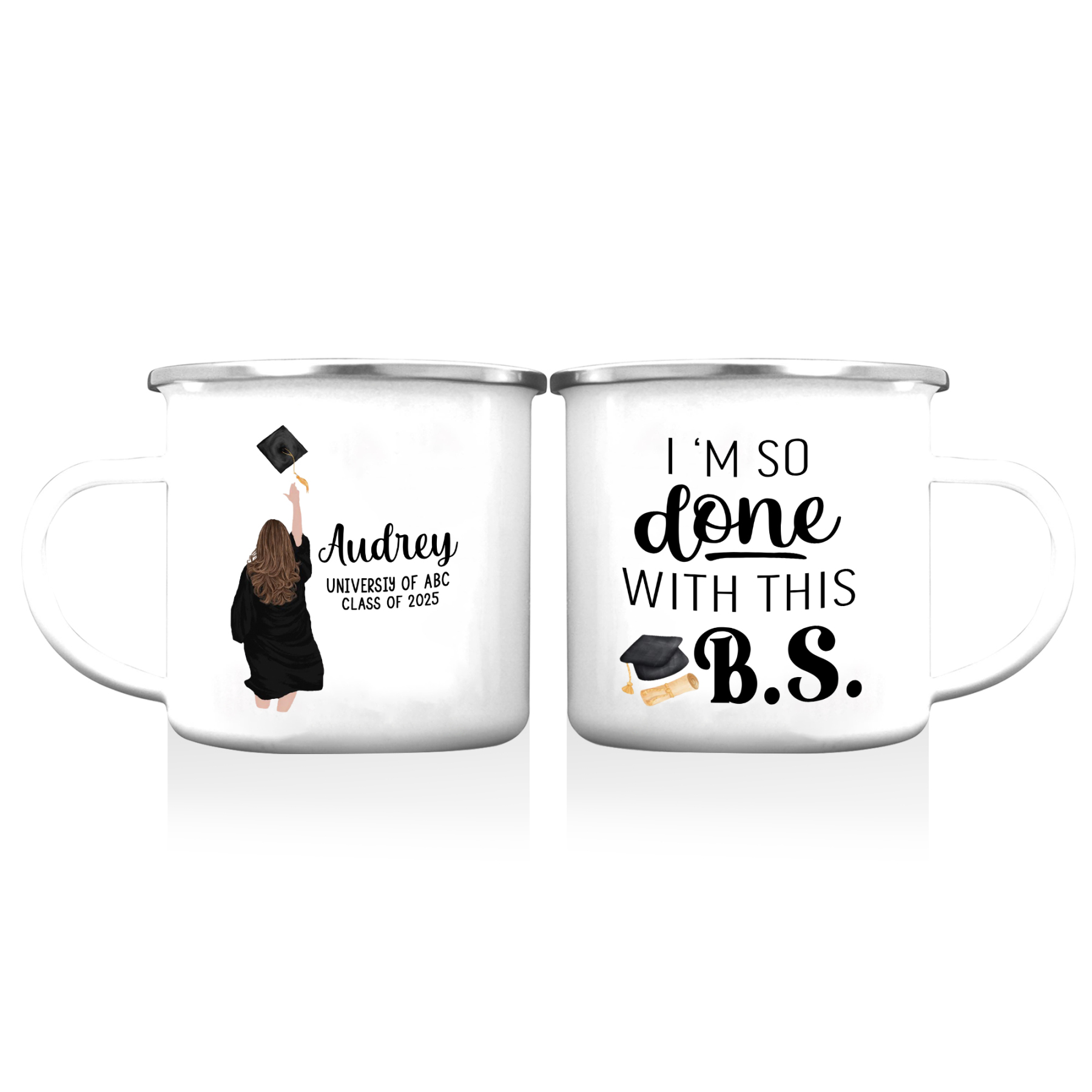Personalized Graduation Mug with Name, School & Year | Lorajewel