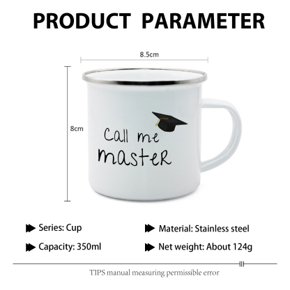 1 Text Personalized Stainless Steel Graduation Mug - Special Gift for Graduation| Lorajewel