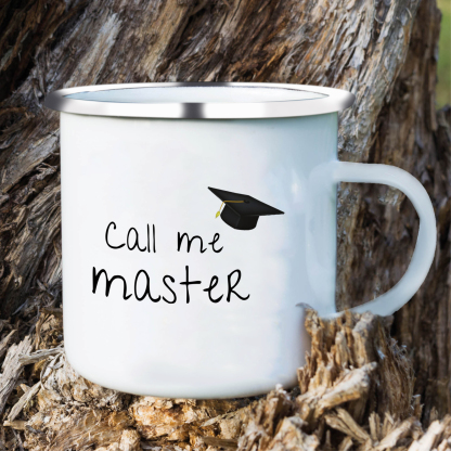 1 Text Personalized Stainless Steel Graduation Mug - Special Gift for Graduation| Lorajewel