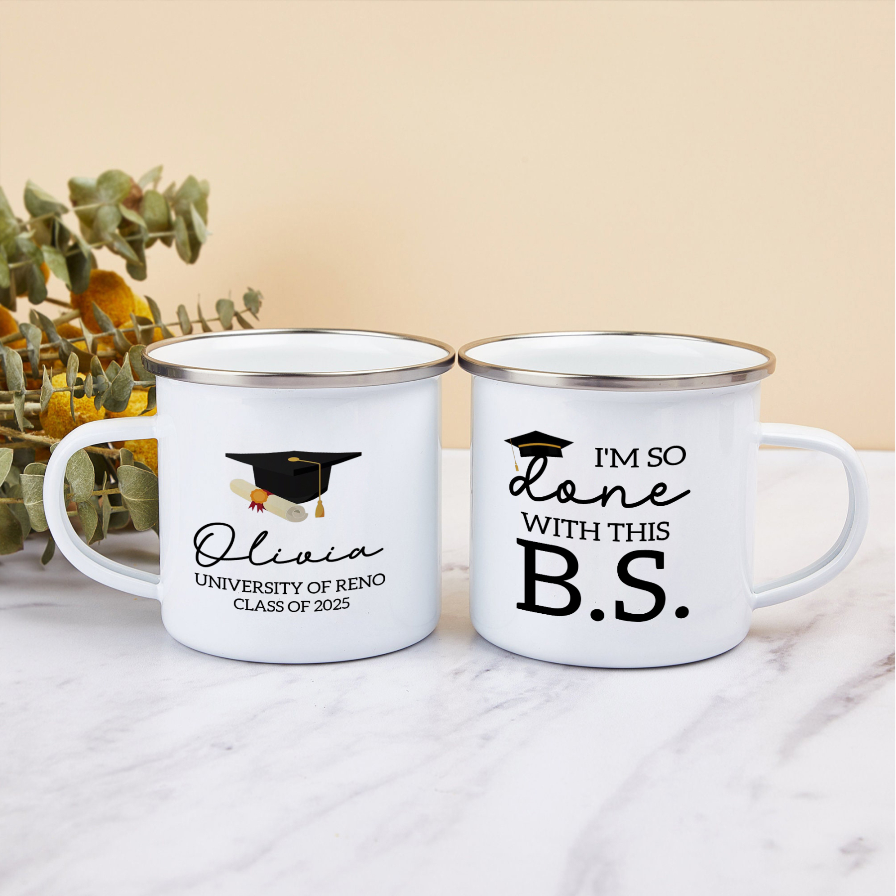 Personalized Graduation Mug with Name, School & Year | Lorajewel
