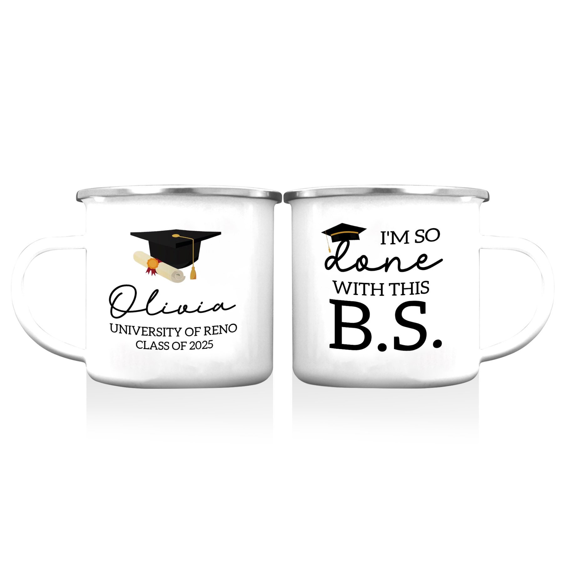 Personalized Graduation Mug with Name, School & Year | Lorajewel