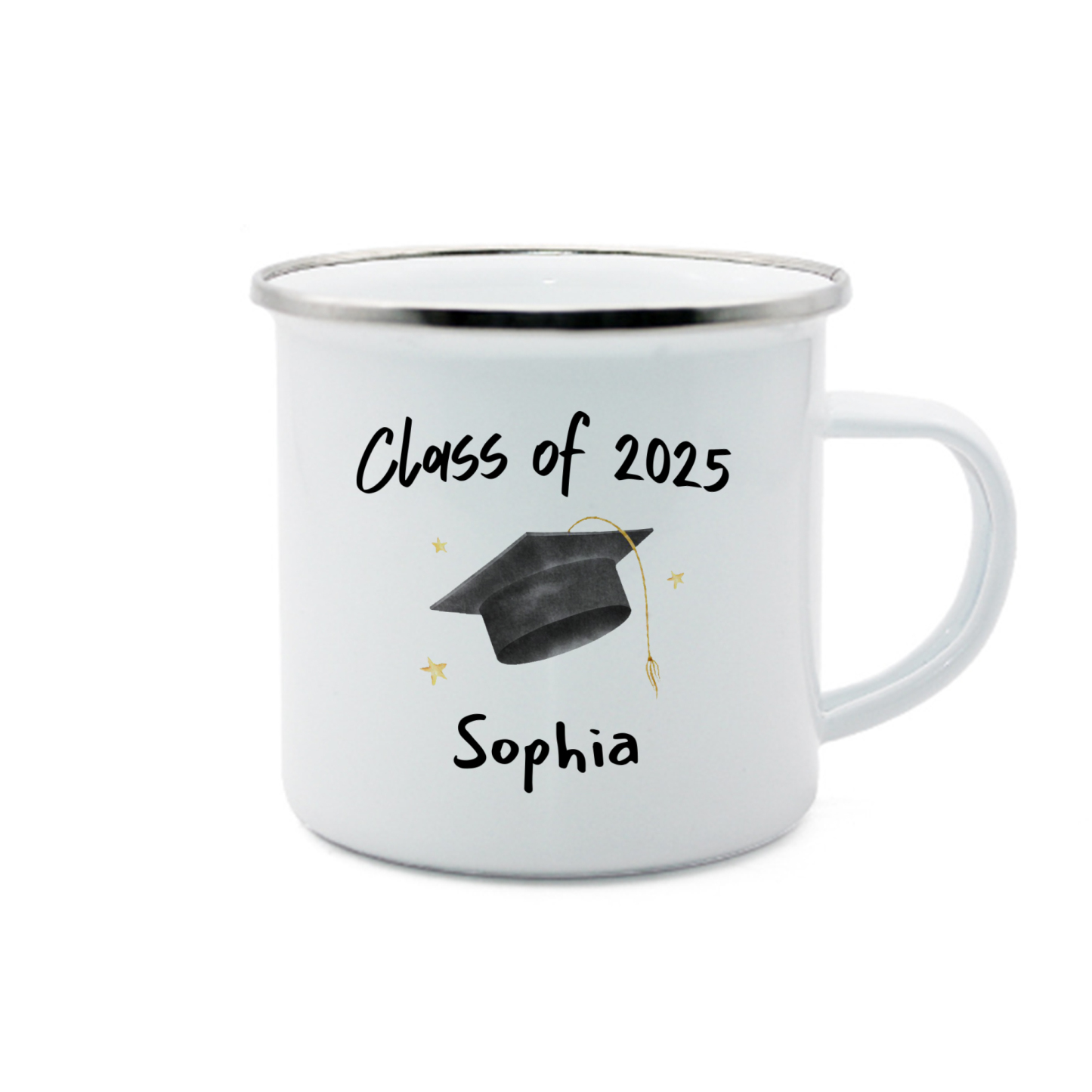 1 Name Personalized Stainless Steel Graduation Mug - Special Gift for Graduation | Lorajewel