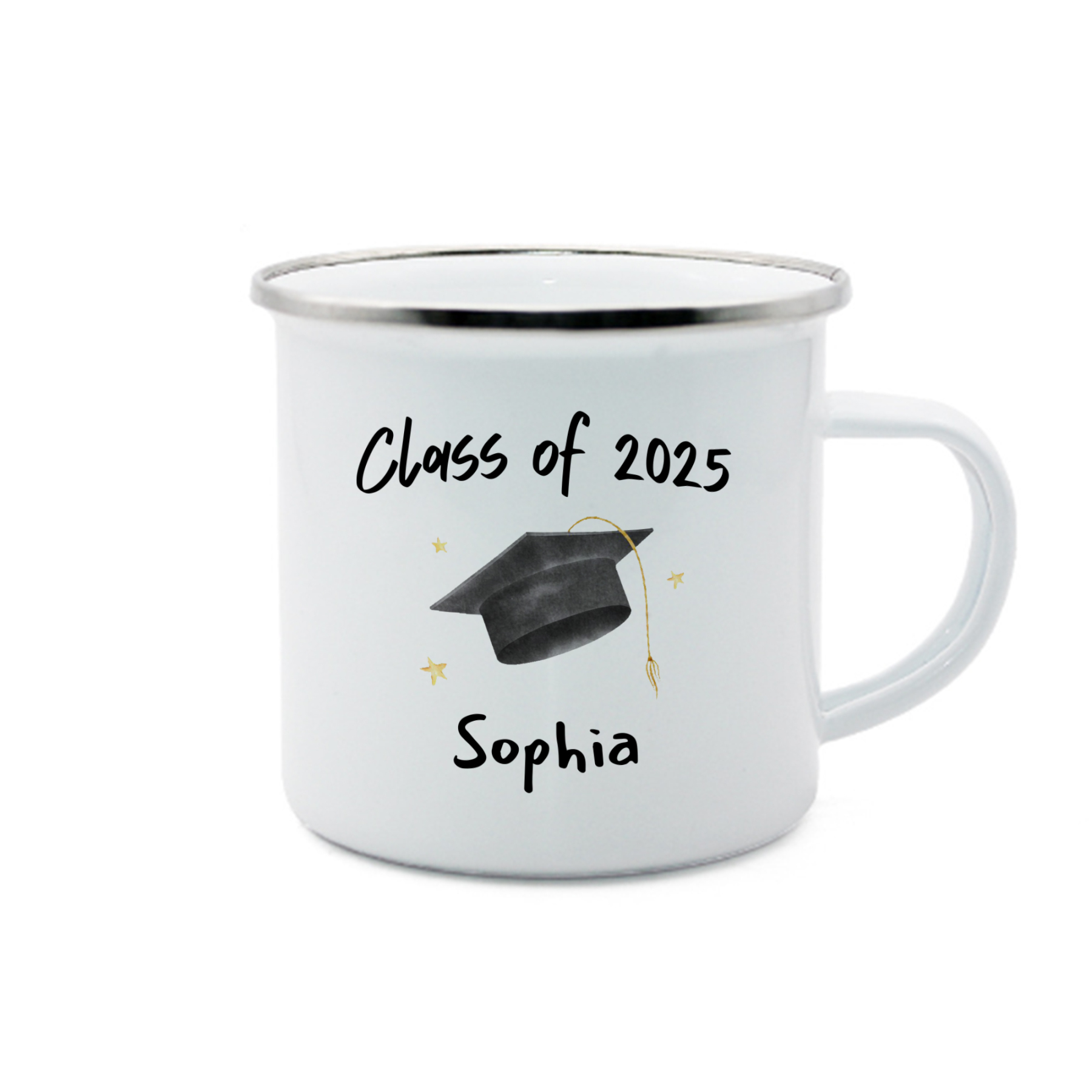 1 Name Personalized Stainless Steel Graduation Mug - Special Gift for Graduation | Lorajewel