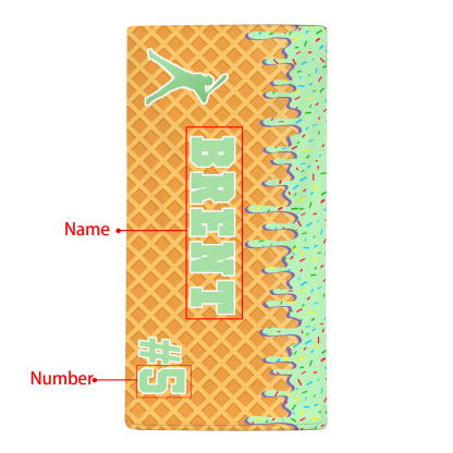 Personalized Beach Towel with Name & Number – Unique Gift for Family | Lorajewel