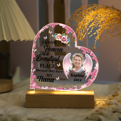 [Copy]Personalized Memorial Butterfly Light with Custom Photo Heartfelt Tribute Lamp for Cherished Memories