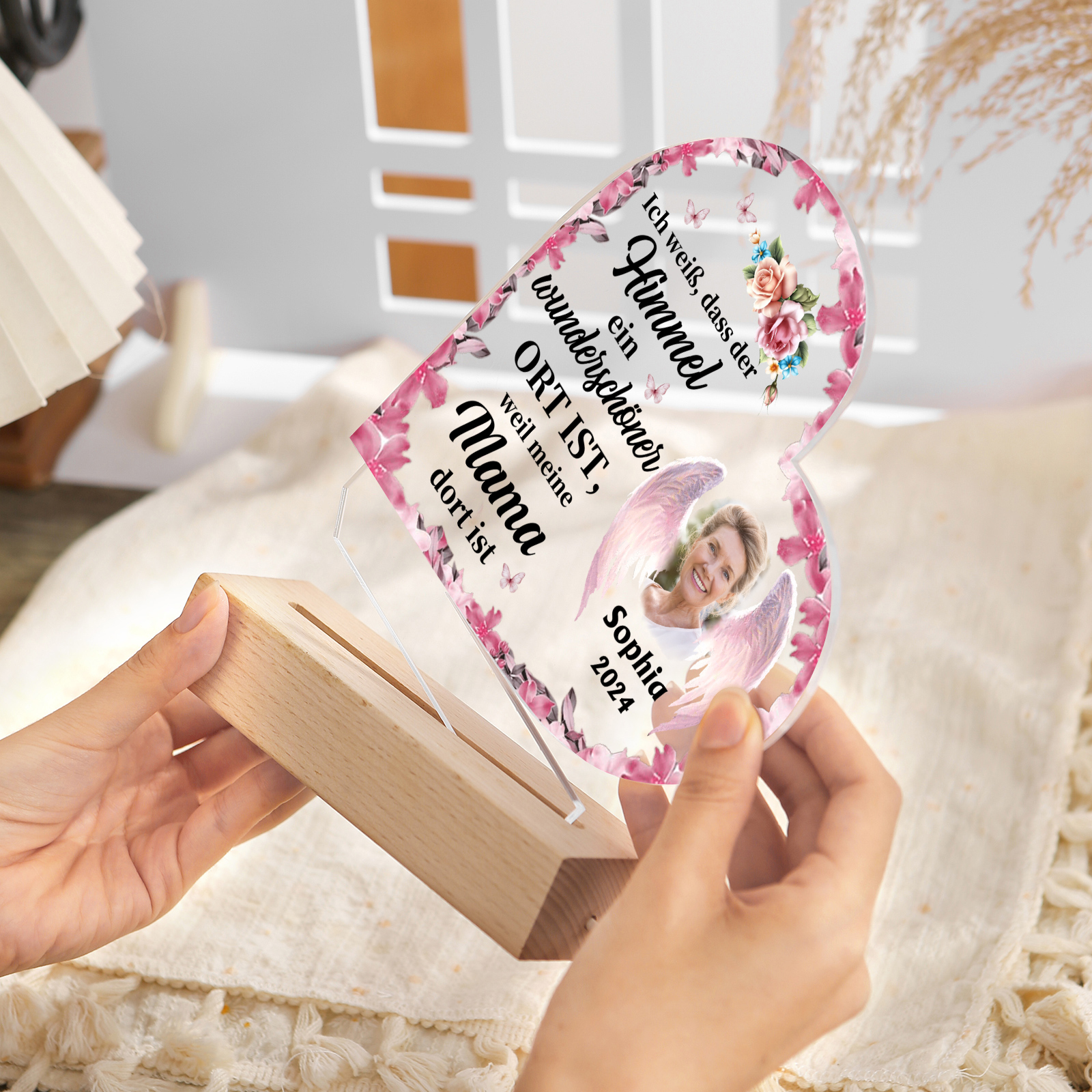 [Copy]Personalized Memorial Butterfly Light with Custom Photo Heartfelt Tribute Lamp for Cherished Memories