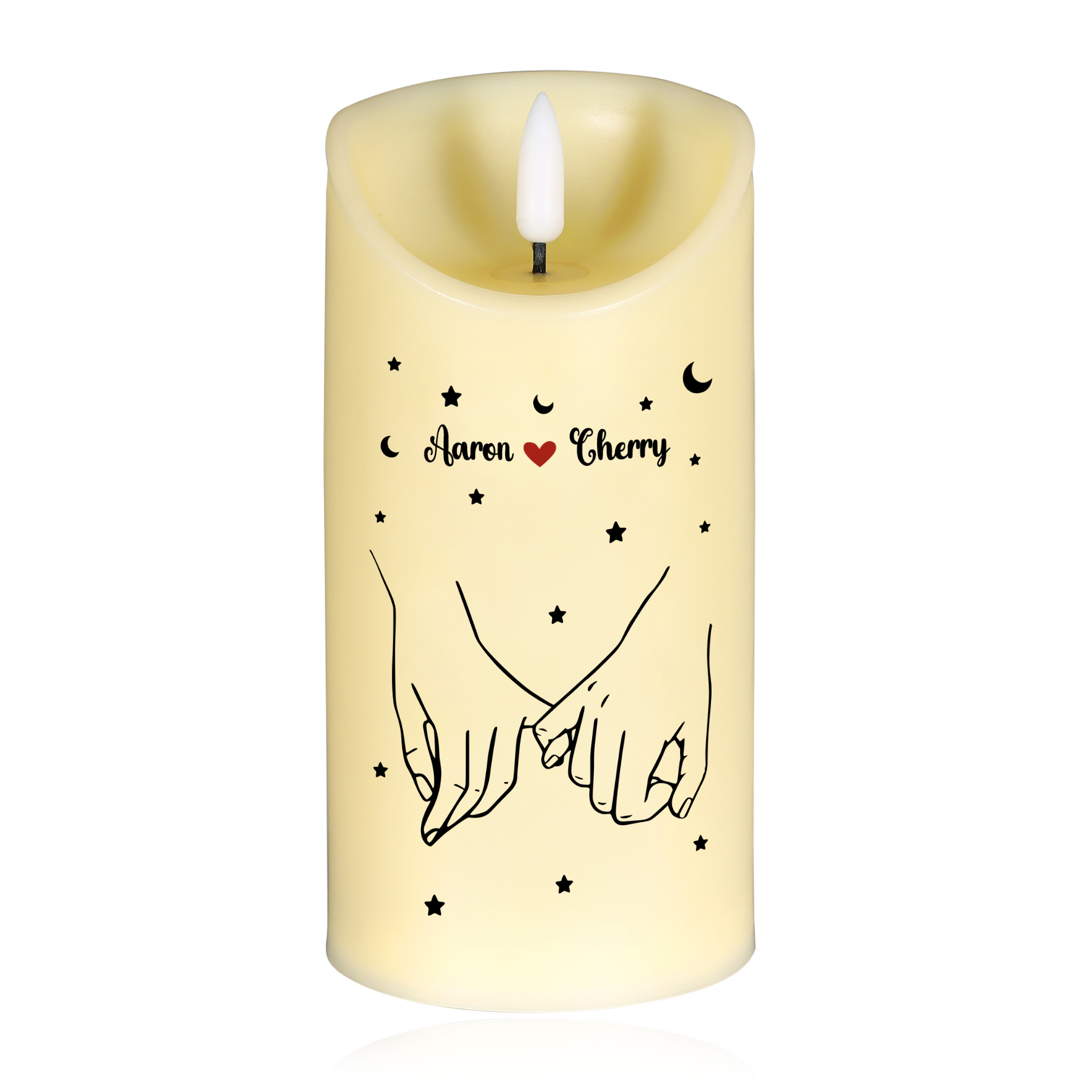 Personalized LED Candle Pinky Promise To My Love Gift for Couple