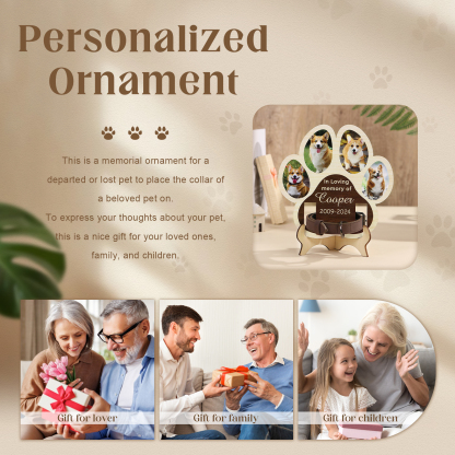 Personalized Pet Memorial Wooden Plaque A Loving Tribute to Cherished Pets