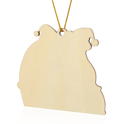 Personalized Wooden Bear Family Ornament with Custom 5 Names Heartwarming Christmas Gift