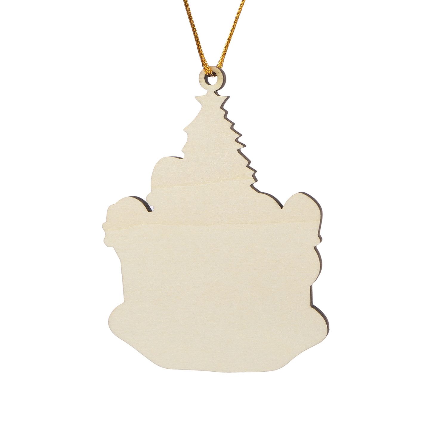 Grandparents Grandchildren Personalized Christmas Ornament with Custom 5 Names Family Wooden Ornament