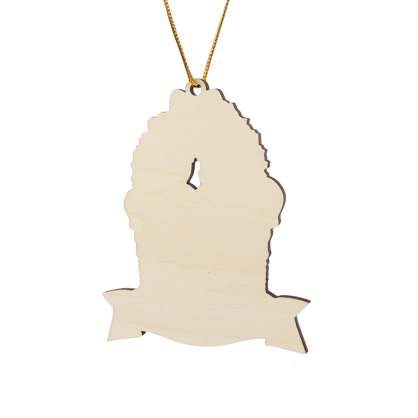 Personalized Family Wooden Christmas Ornament with Custom 4 Names Wreath Ornament