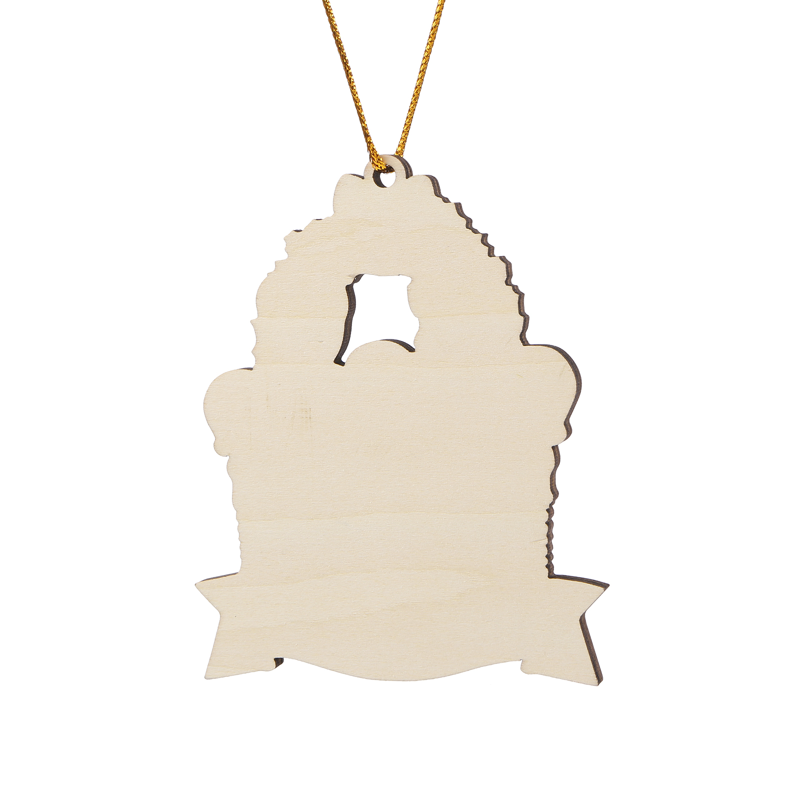 Personalized Family Wooden Christmas Ornament with Custom 5 Names Wreath Ornament