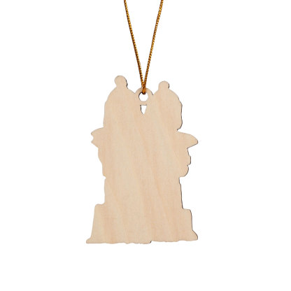 Personalized Snow Shoveling Christmas Ornament Custom Family Gift with 3 Names