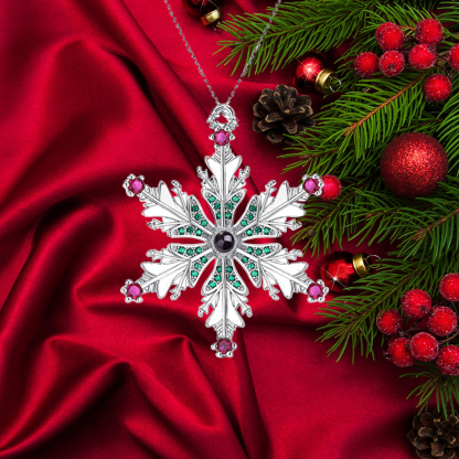 Personalized Christmas Tree Ornaments with Photo Projection Hanging Snowflake Gifts For Family/Friends