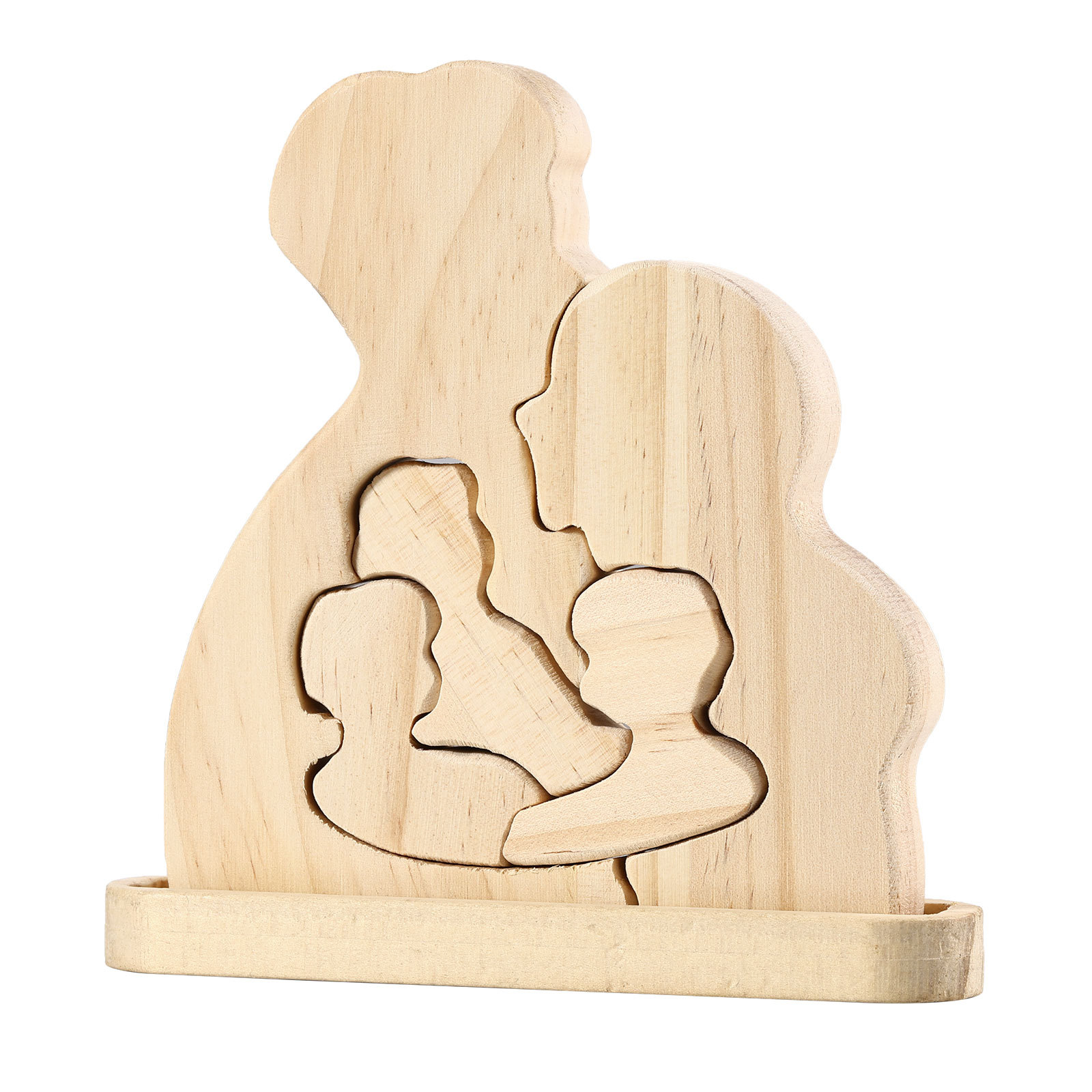Personalized Puzzles with 2–5 Names Custom Family Wooden Puzzle Gift for Couple