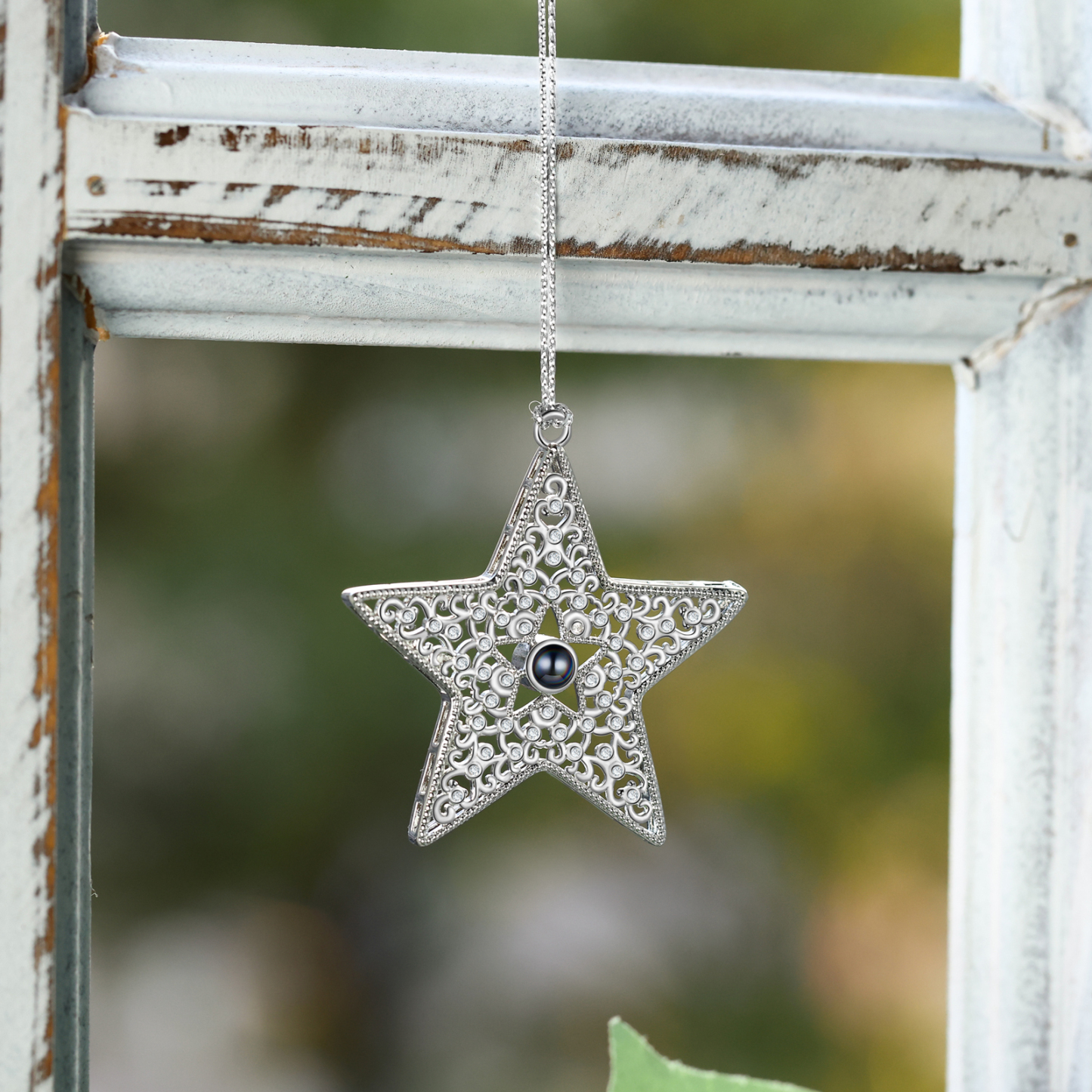 Personalized Star Photo Projection Ornament Unique Custom 1 Photo Gift for Your Lover