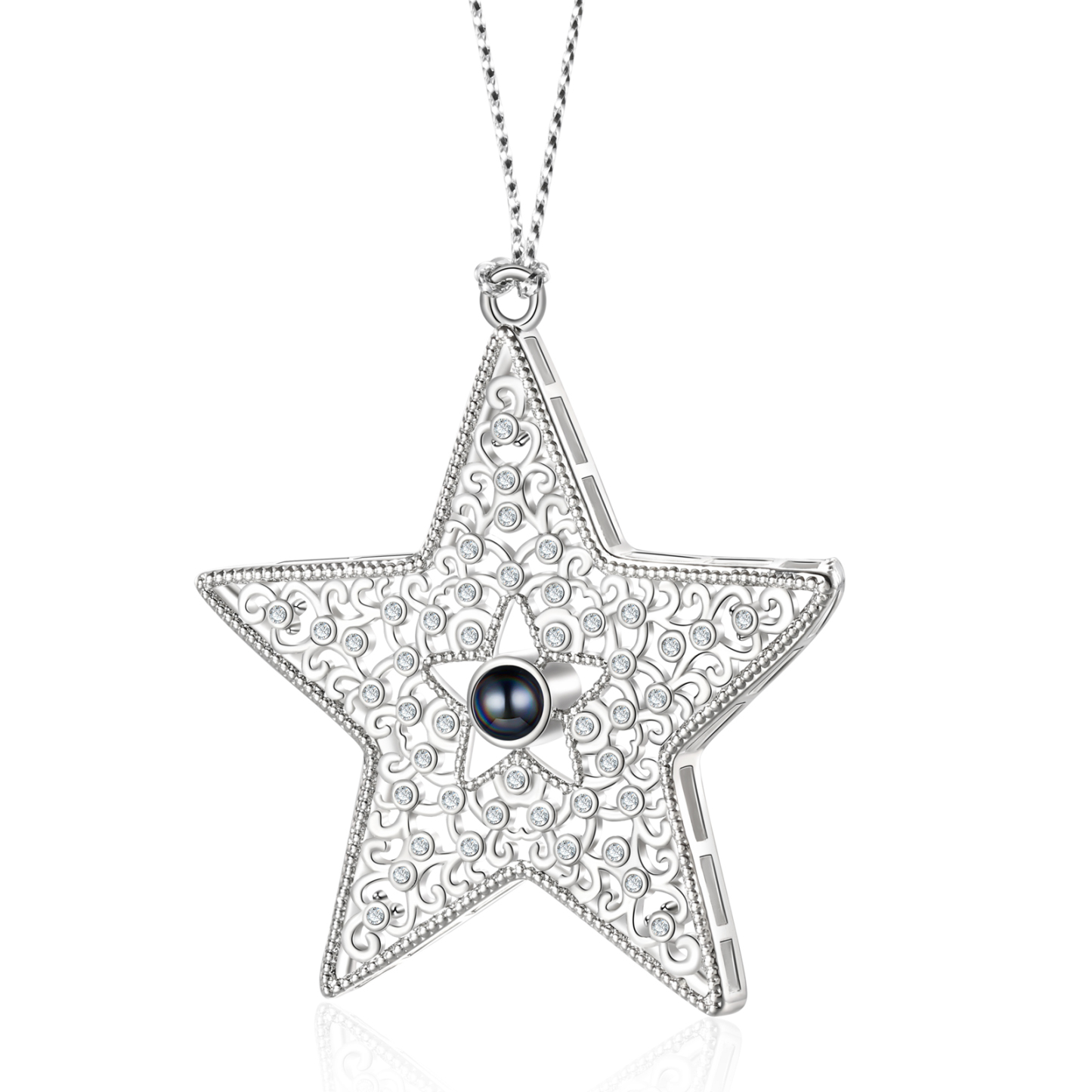 Personalized Star Photo Projection Ornament Unique Custom 1 Photo Gift for Your Lover