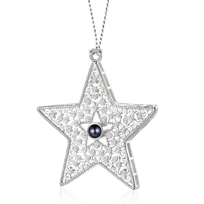 Personalized Star Photo Projection Ornament Unique Custom 1 Photo Gift for Your Lover