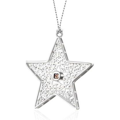 Personalized Star Photo Projection Ornament Unique Custom 1 Photo Gift for Your Lover
