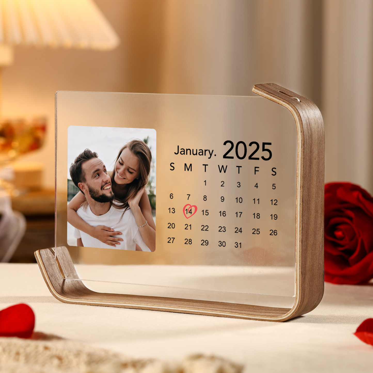 Personalized Photo Plaque Your Special Date Your Story Custom 1 Photo and 1 Date Valentine’s Day Gift