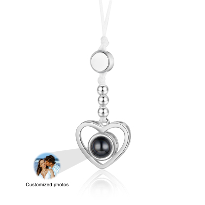 Personalized Projection Mobile Phone Strap Heart & Camera Shaped Gift for Lover
