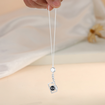 Personalized Projection Mobile Phone Strap Heart & Camera Shaped Gift for Lover