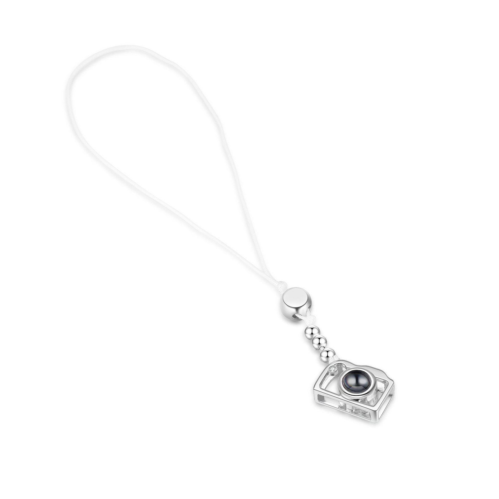 Personalized Projection Mobile Phone Strap Heart & Camera Shaped Gift for Lover