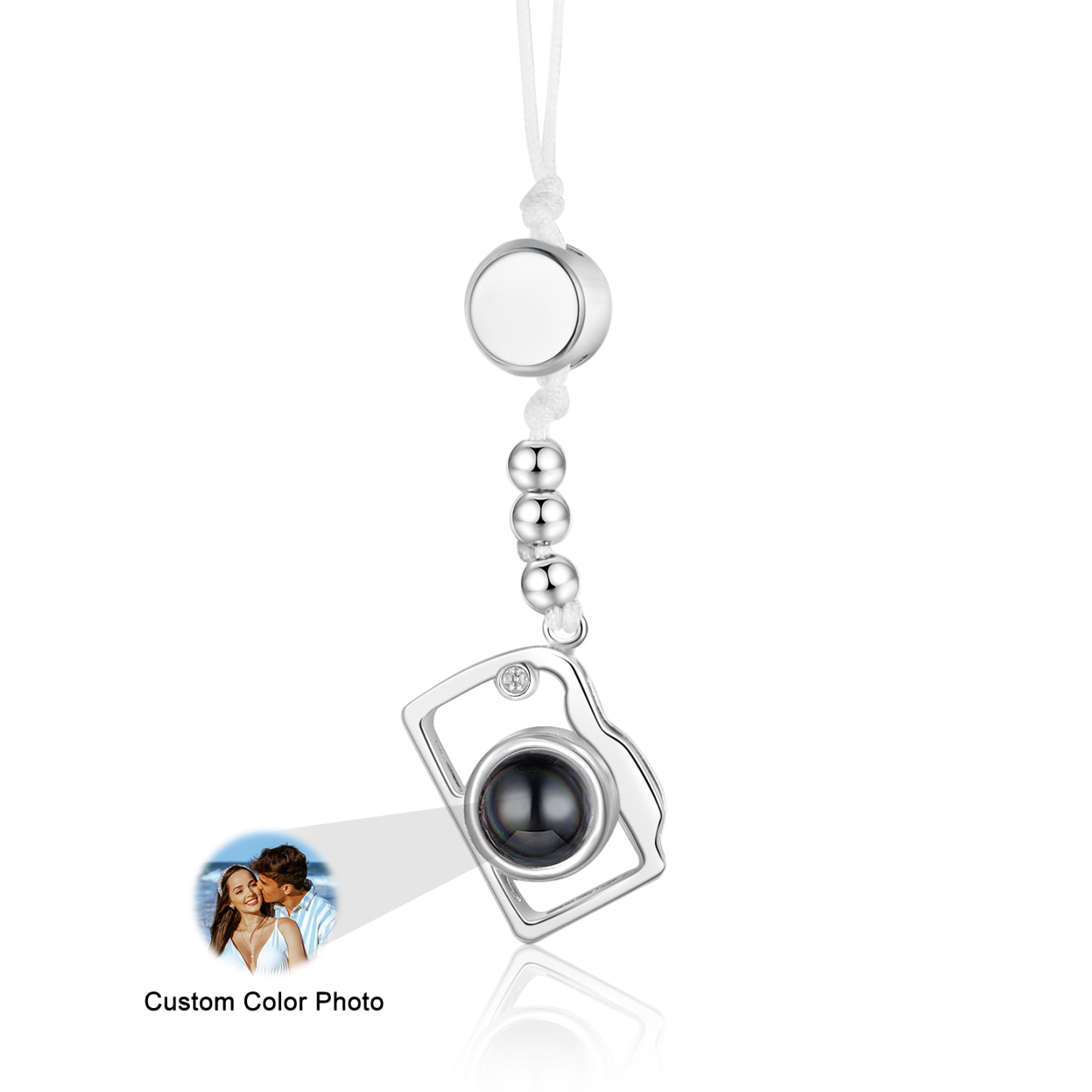 Personalized Projection Mobile Phone Strap Heart & Camera Shaped Gift for Lover