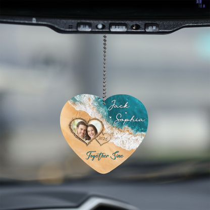 Personalized Acrylic Ornament Together Since Custom Gift for Your Lover