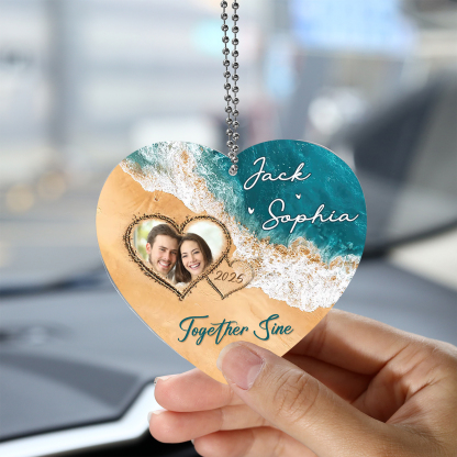 Personalized Acrylic Ornament Together Since Custom Gift for Your Lover