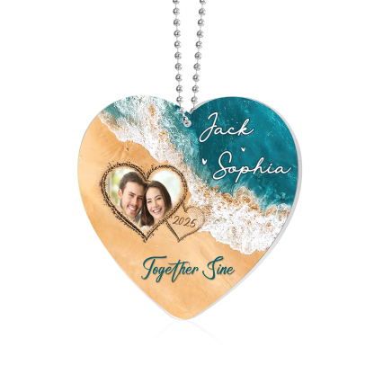 Personalized Acrylic Ornament Together Since Custom Gift for Your Lover