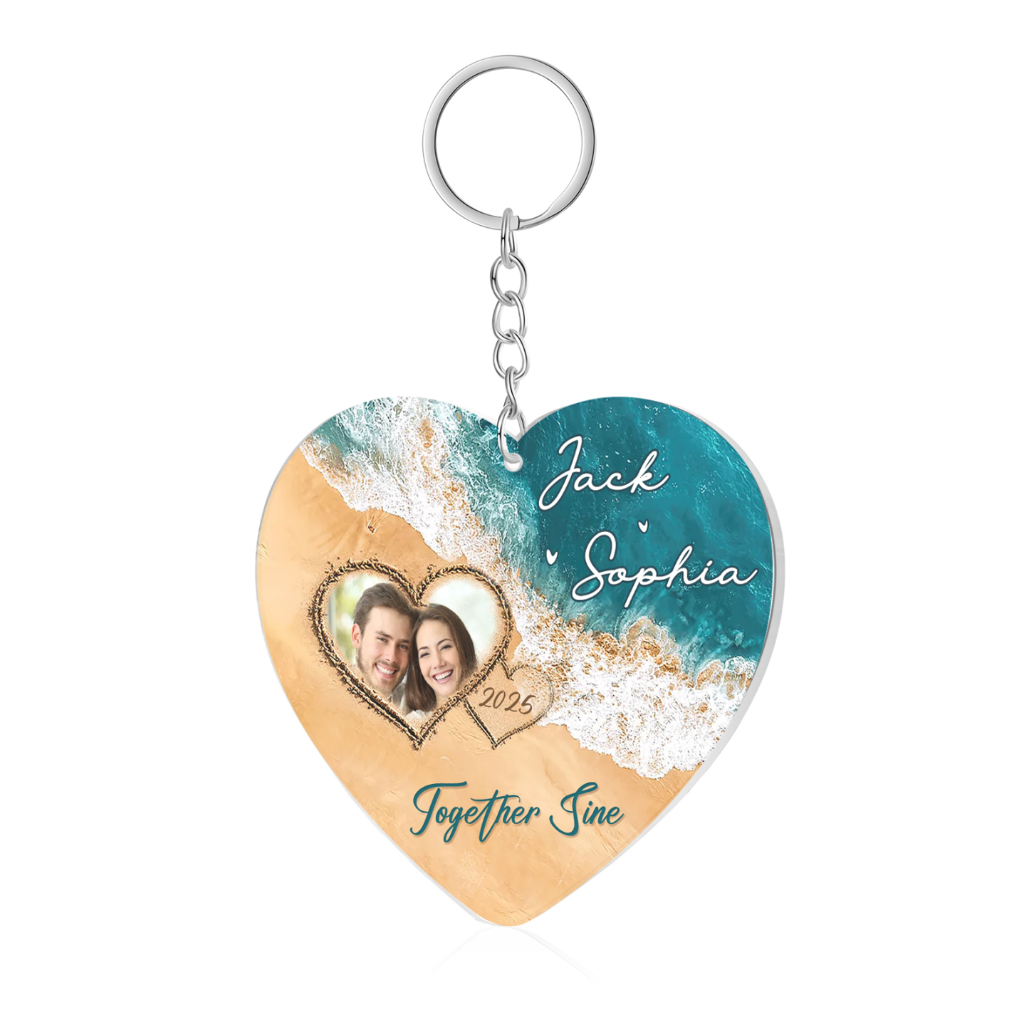 Personalized Acrylic Ornament Together Since Custom Gift for Your Lover