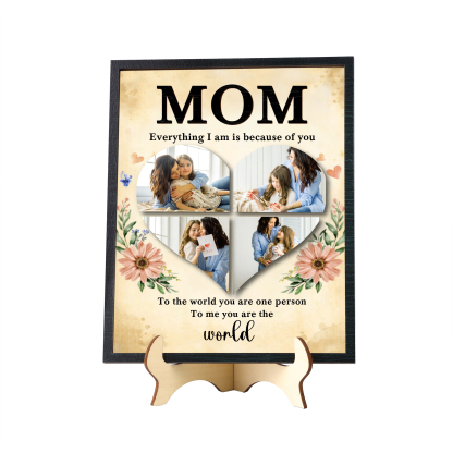 Personalized 4 Photos Wooden Ornament Ornament for Mother's Day | Lorajewel