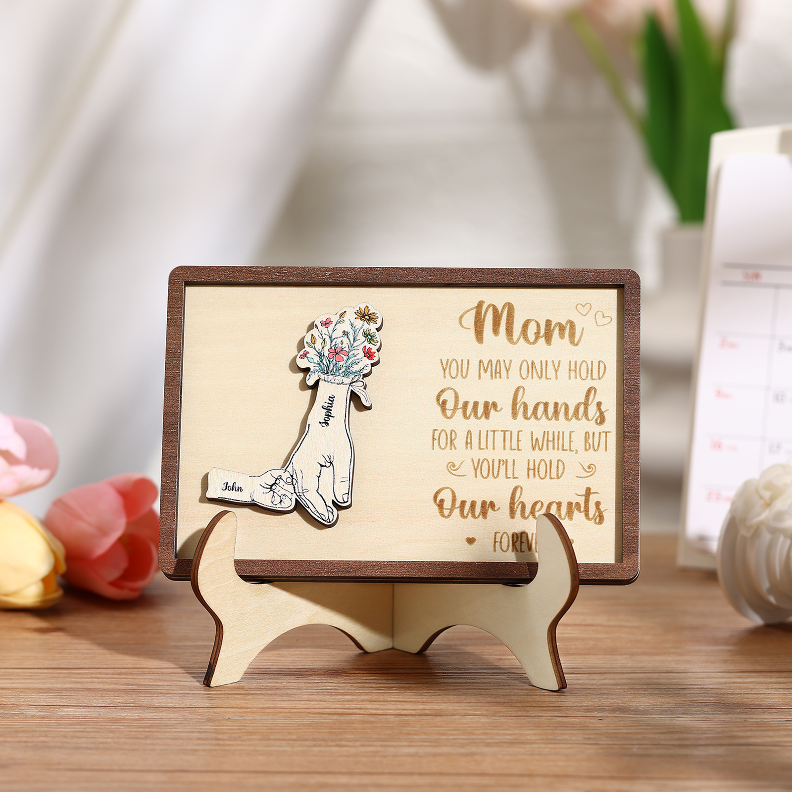 2 Names - Personalized Mother's Day Ornament Gifts for Mother