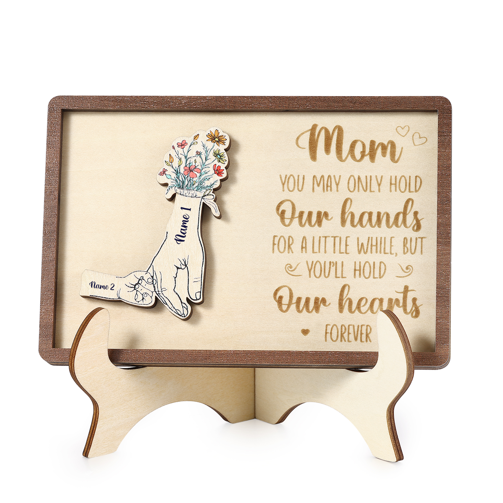 2 Names - Personalized Mother's Day Ornament Gifts for Mother