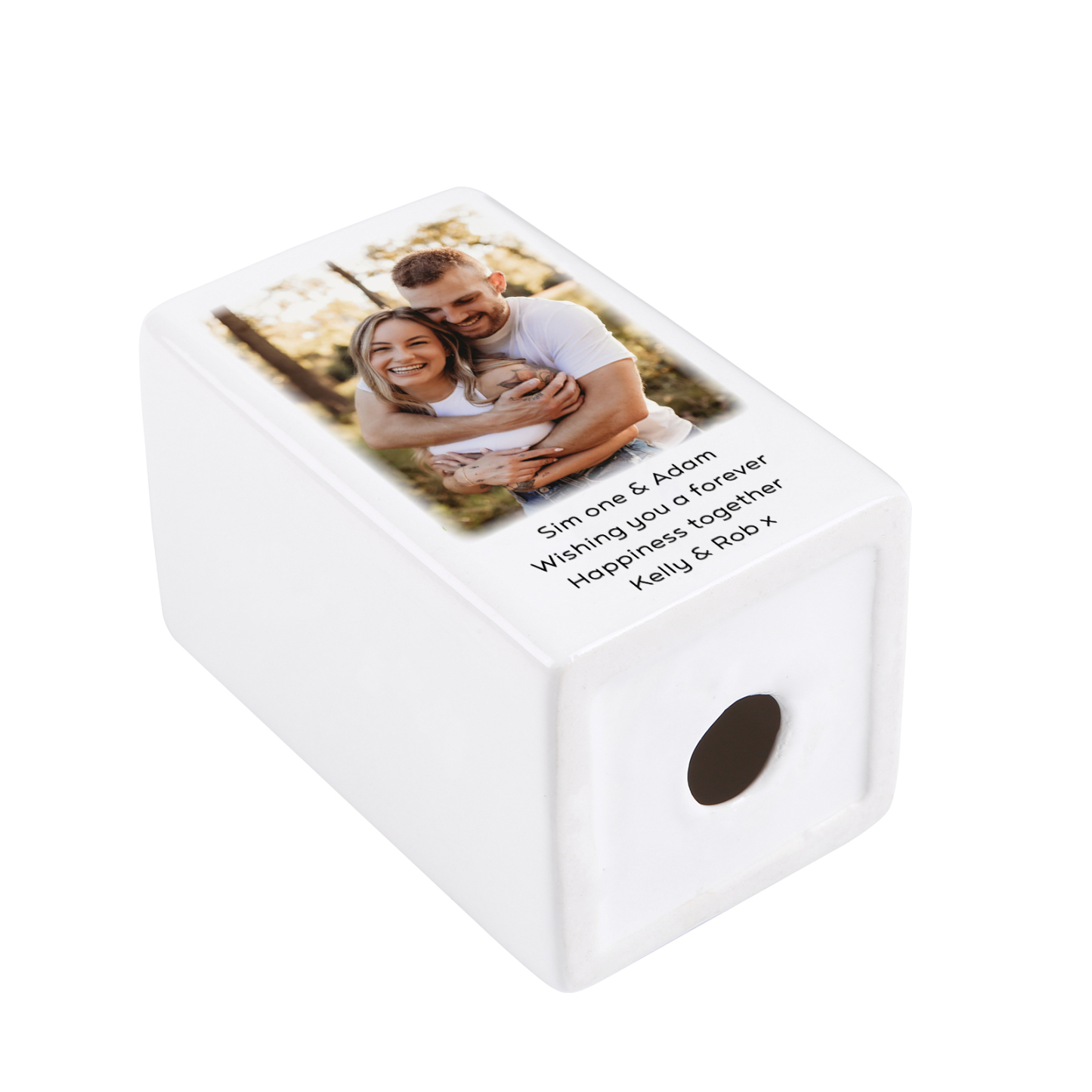 Personalised Photo Candle Holder- Custom Name & Text Gift | Lorajewel