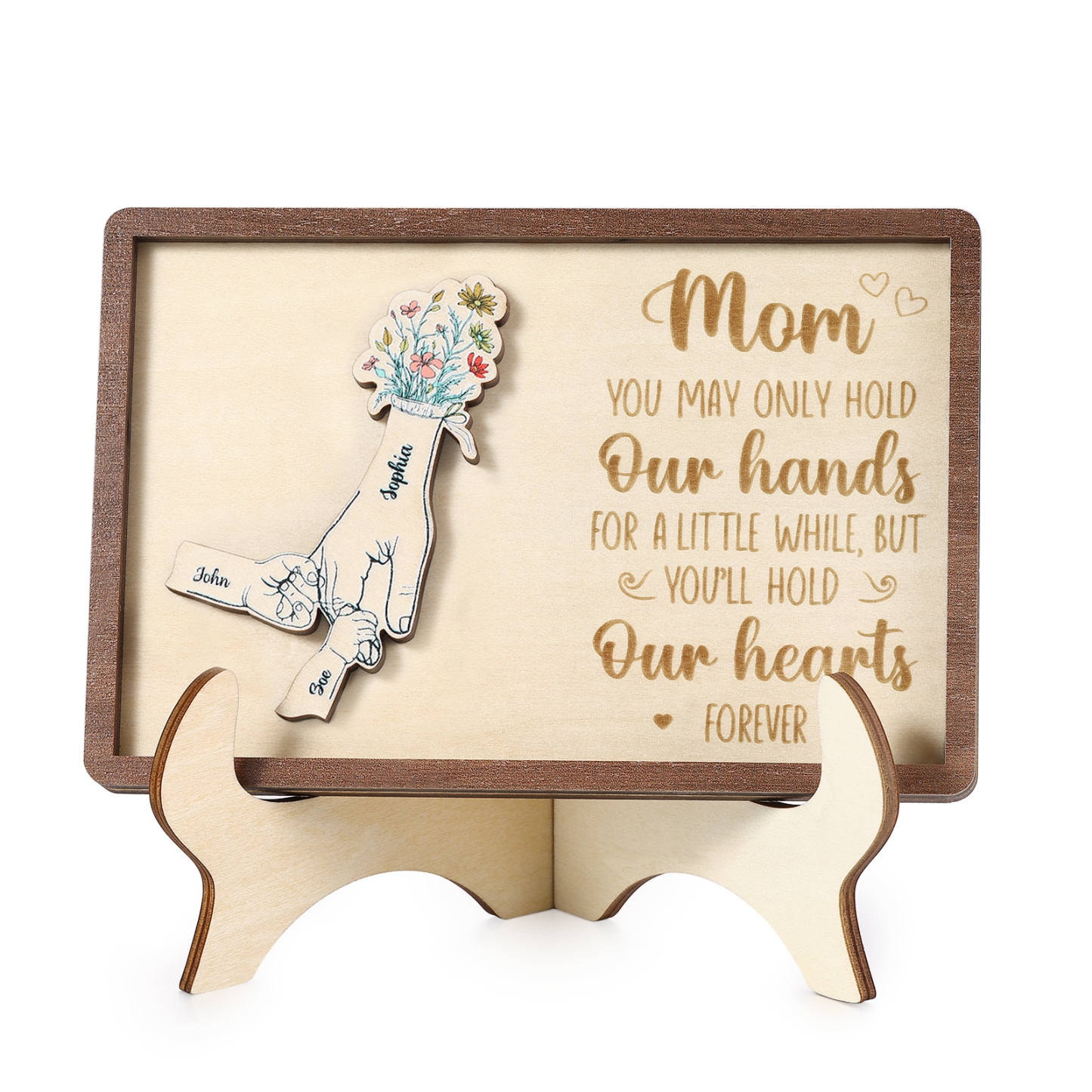 3 Names - Personalized Mother's Day Ornament Gifts for Mother