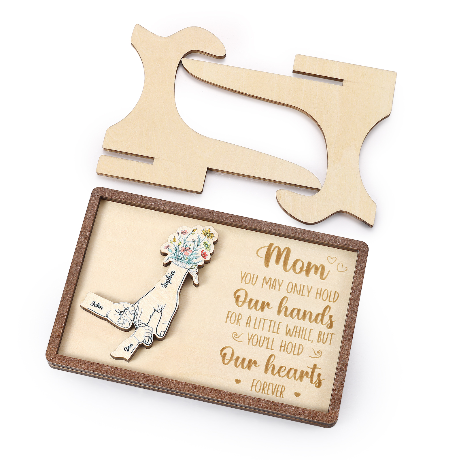 3 Names - Personalized Mother's Day Ornament Gifts for Mother