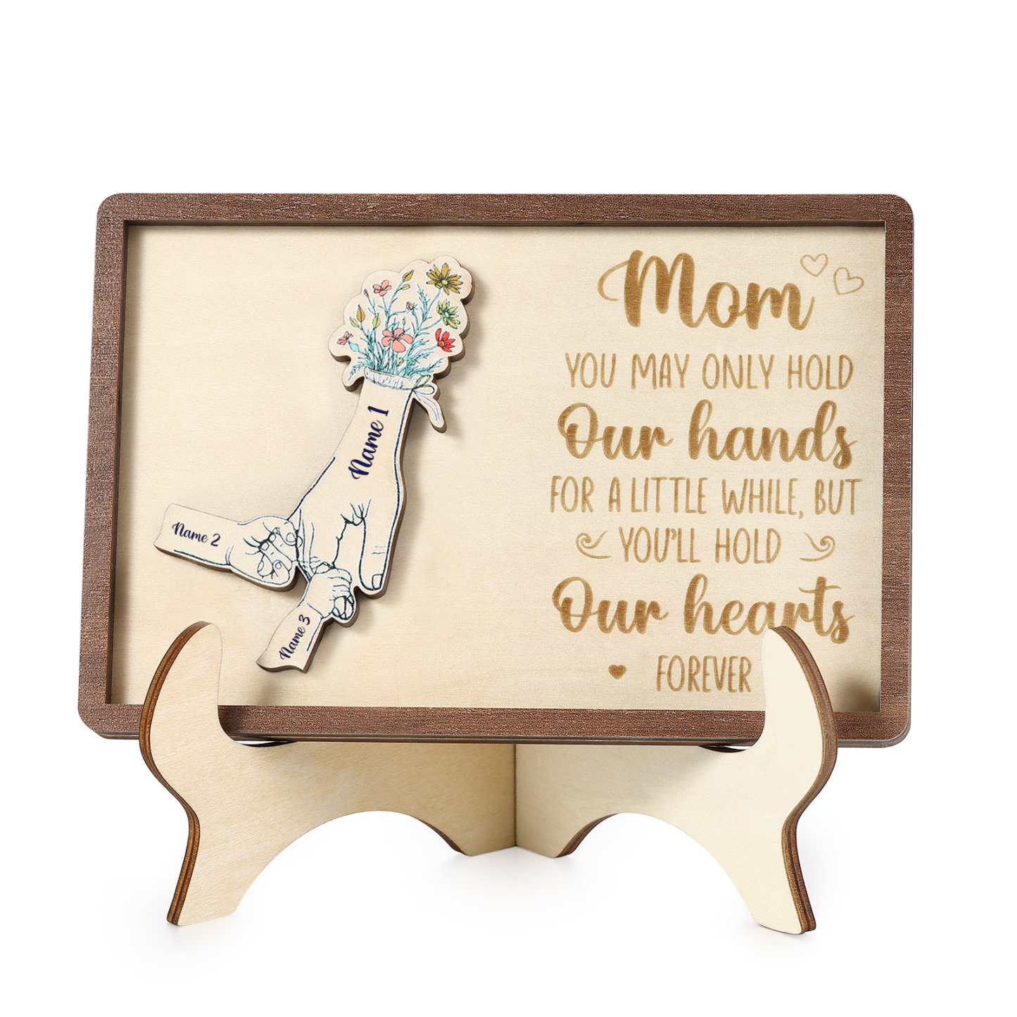 3 Names - Personalized Mother's Day Ornament Gifts for Mother