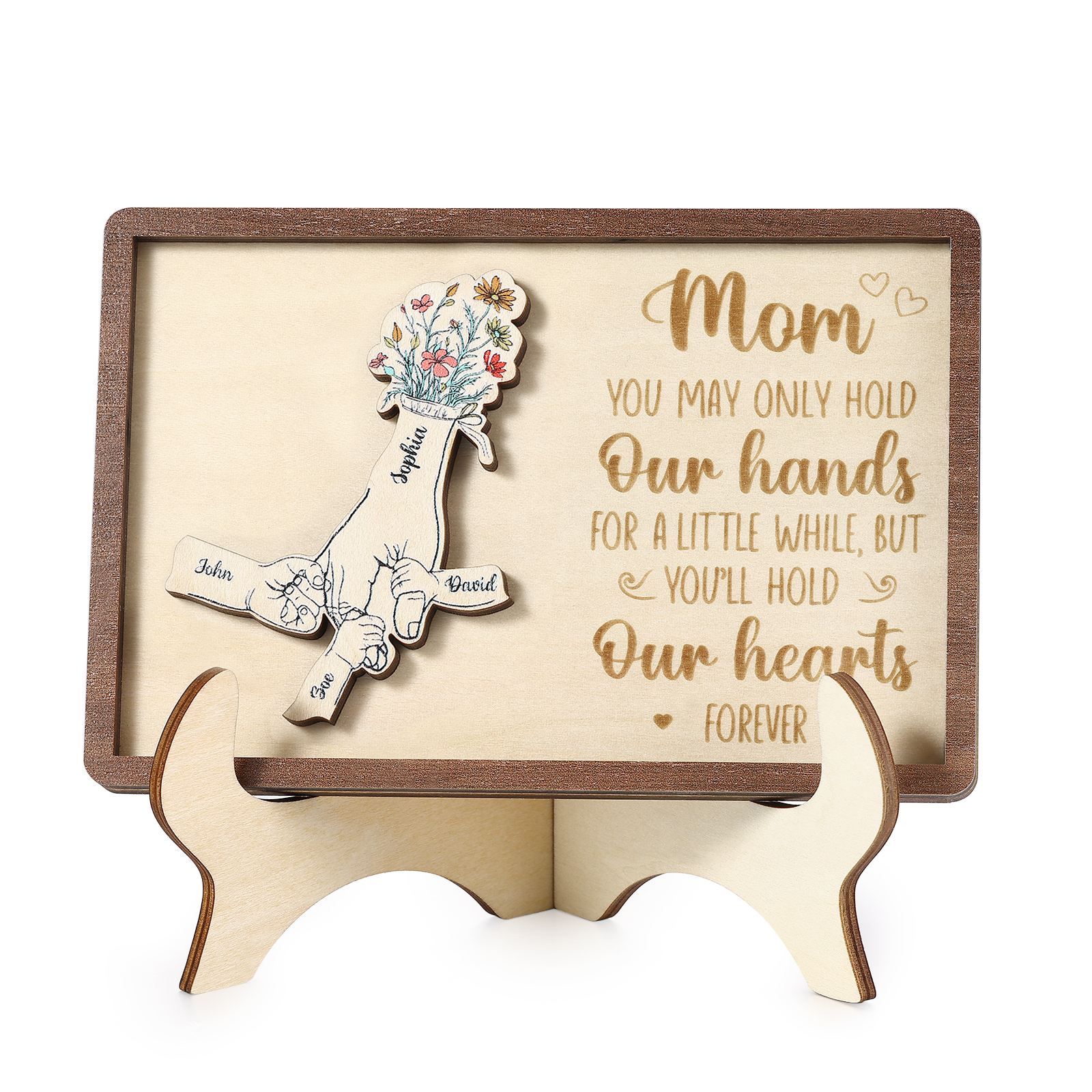 4 Names - Personalized Mother's Day Ornament Gifts for Mother