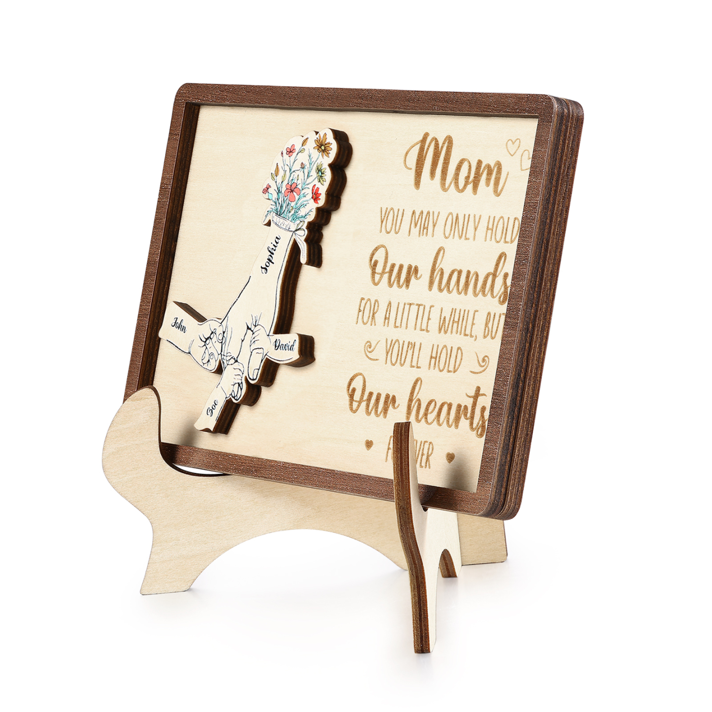 4 Names - Personalized Mother's Day Ornament Gifts for Mother
