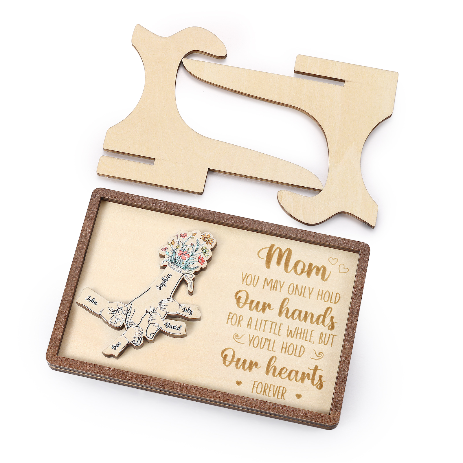 5 Names - Personalized Mother's Day Ornament Gifts for Mother